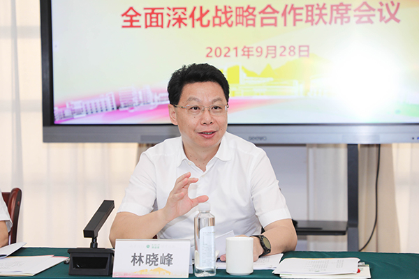 金华市常务副市长林晓峰一行来浙师大调研 进一步深化校地合作战略
